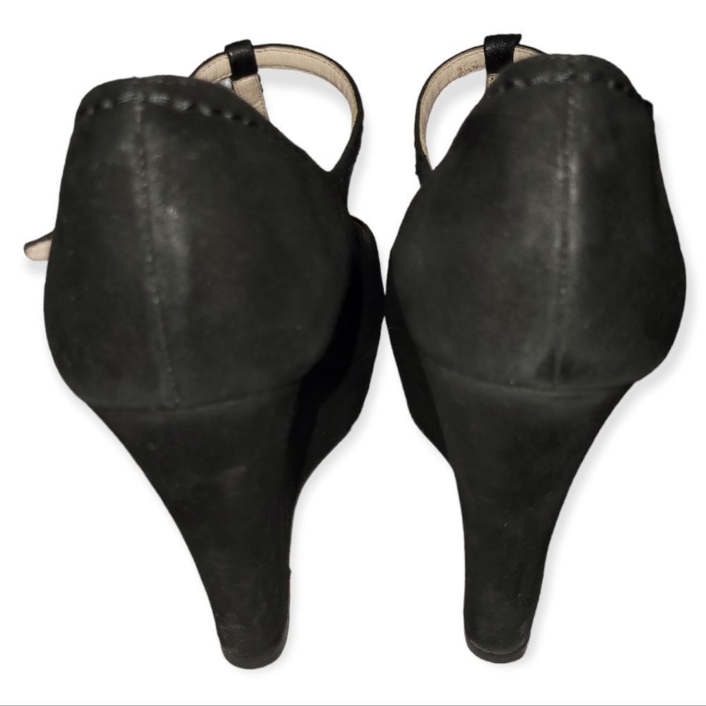 Miu Miu T-Strap Open Toe Platform Wedge Heels Siz… - image 3